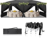 Outvita 10x20ft Pop Up Canopy Tent, Outdoor Instant Shelter Folding Canopy with 6 Side Walls and Carry Bag for Commercial