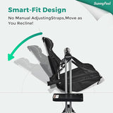 SUNNYFEEL Hammock Camping Chair, Oversized Swinging Camping Chair, Portable Hammock Chairs with Cup Holder, Beach Mat, MAX