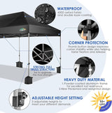 COBIZI 10x20 Heavy Duty Pop up Canopy Tent Easy Up Commercial Outdoor Canopy Wedding Party Tents for Parties All Season Wind