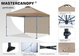 MASTERCANOPY Pop up Canopy Tent with 1 Sidewall (12x12 ft, Khaki), alternate view 4