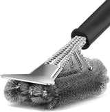 BBQ Grill Brush for Outdoor Grill Safe Stainless Steel Woven Wire Heavy Duty Grill Accessories Cleaning BBQ Accessories,