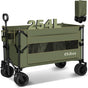Chihee Garden Cart Collapsible Outdoor Utility Wagon Cart,Folding Beach Cart Oversized Capacity 254L,Heavy Duty Portable