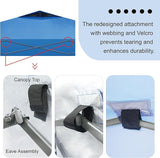 CROWN SHADES Adjustable Height on The Fly, 10x10 Pop Up Canopy - Beach Tent with One Push Setup - Easy Outdoor Sun Shade for