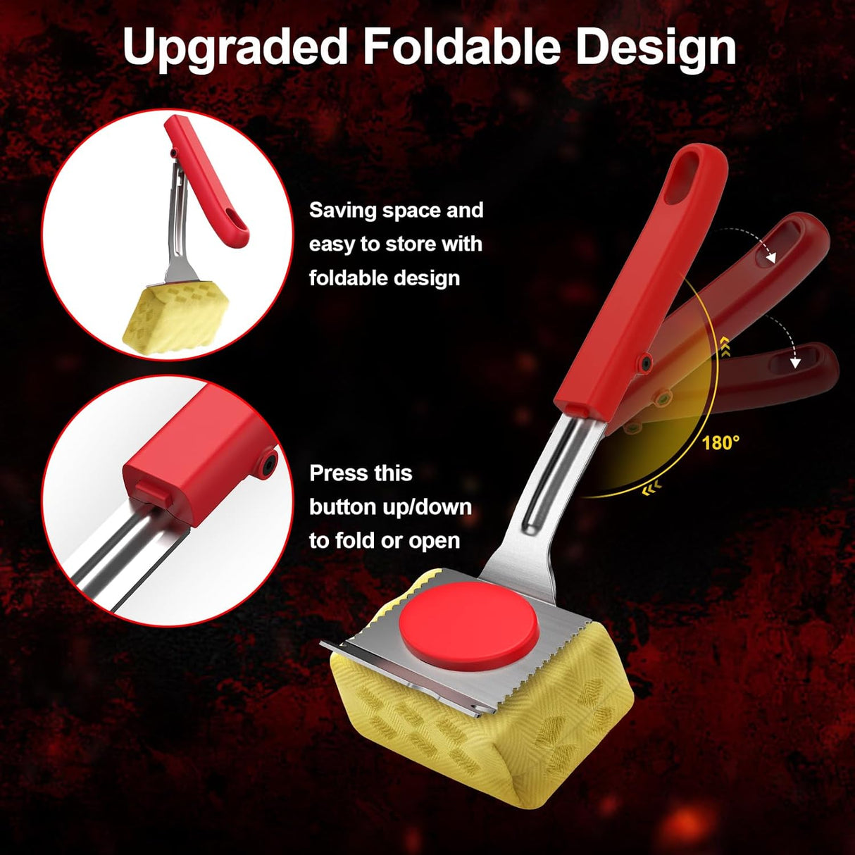 Grill Brush Bristle Free, BBQ Grill Brush for Outdoor Grill, Safe Steam Grill Cleaning Brush with Scraper, Replacement