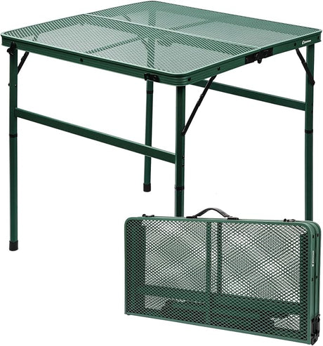 Square Folding Table, Easy for Storage, Compact and Portable Picnic Table for Grill, Outdoor Camping, Garden, Patio, Dining,