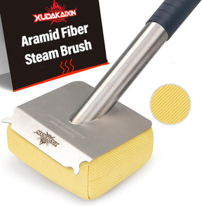 Grill Brush Bristle Free,BBQ Replaceable Scraper Cleaning Head,Safe Grill Accessories for Cast Iron Grates/Porcelain/Weber
