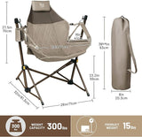 TIMBER RIDGE Hammock Camping Chair with Adjustable Backrest, Heavy Duty Folding Hammock Chair Supports 300lbs, Portable