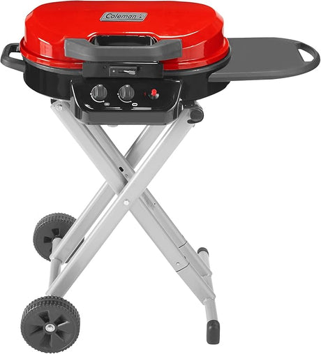 Coleman RoadTrip 225 Portable Propane Grill, 2-Burner Gas Grill with Matchless Ignition & Adjustable Temperature Control,