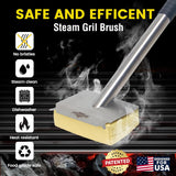 Grill Brush Bristle Free,BBQ Replaceable Scraper Cleaning Head,Safe Grill Accessories for Cast Iron Grates/Porcelain/Weber