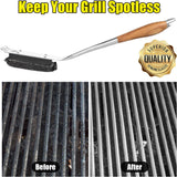 Grill Brush Bristle Free,Unique Steel Fibers Pad [Safe & Efficient] Perfect for Any Grill/Flat Tops Griddles - with 1