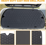 Cast Iron Grill Griddle for Weber 9010001 9011701 9013001 9020001 9030001 Traveler Portable Grill Accessories, Reversible