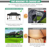 COBIZI 10x15 Pop Up Canopy Tent Heavy Duty Without Sidewall, Commercial Outdoor Easy Pop Up Gazebo for Party Wedding All