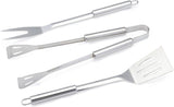 Amazon Basics 4-Piece Stainless Steel Barbeque Grilling Tool Set with Carry Bag, alternate view 4