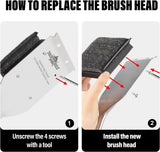 18” Steam Grill Brush Bristle Free,with Extended Luxurious Acacia Wood Handle,Safe Grill Cleaner for Outdoor