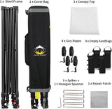 CROWN SHADES 10x10 Pop Up Canopy - Patented Center Lock One Push Instant Outdoor Canopy Beach Tent with STO-N-Go Bag 8
