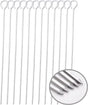 12 inch Barbecue Skewers Metal BBQ Sticks,12Pack Stainless Steel Square Skewer,Kebob,kabob Sets for Grill Outings Cooking