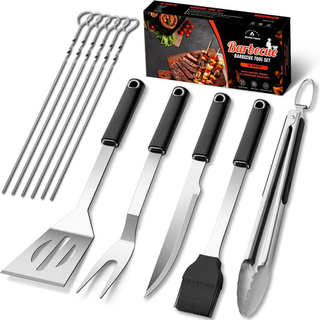 BBQ Accessories Grill Tools Set,Stainless Steel Barbecue Grill Accessories for Outdoor Grill,Barbecue Utensils Grilling