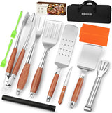 16 Inch Grilling Accessories Set, Heavy Duty Stainless Steel BBQ Accessories Tools and Grill Accessories for Outdoor Grill