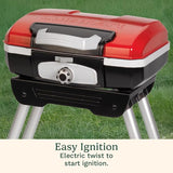 Cuisinart Petite Gourmet Portable Gas Grill with VersaStand, Compact Portable Grill Propane, 150 Sq. In. Cooking Surface,