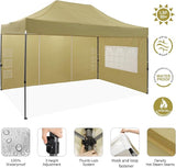 COBIZI 10x15 Heavy Duty Pop up Canopy Tent with 4 sidewalls Commercial Outdoor Canopy Wedding Party Tents for Wedding All