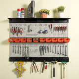 Ultrawall Pegboard Wall Organizer, 48X 36 inch Garage Storage Pegboard with Hooks Storage Bins Tool Board Panel Tool