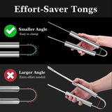 GRILLART Grill Tools Grill Utensils Set - 3PCS BBQ Tools, Stainless Barbeque Grill Accessories -Spatula/Tongs/Fork