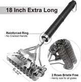 GRILLART Grill Brush for Outdoor Grill Bristle Free - Safe BBQ Grill Cleaner Brush - 18" BBQ Brush for Grill Cleaning Kit