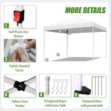 Shades 10x10 Pop Up Canopy,Heavy Duty Beach Tent with Carrying Bag for Easy Moving,Sun Shelter for