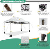 COBIZI 10x15 Pop Up Canopy Tent Heavy Duty with Sidewall, Commercial Outdoor Easy Pop Up Gazebo for Party Wedding All