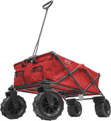 Creative Outdoor Wagon for Kids Push Pull Collapsible Stroller Giant All-Terrain Folding Cart | XXXL Monster Series Wagons |