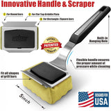 GRILLART Grill Brush Bristle Free. Upgraded BBQ Replaceable Cleaning Head, Seamless-Fitting Scraper Tools for Cast