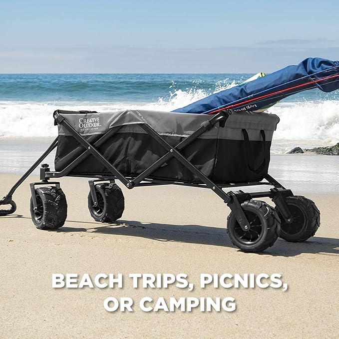 Creative Outdoor Original Folding Wagon All-Terrain Wheels, alternate view 4