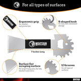 Mountain Grillers BBQ Grill Grate Scraper - Wide Portable Grill Scrubber for Outdoor Grill, Griddle, Smoke or Oven Grates -