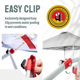 CROWN SHADES 10x10 Pop Up Canopy with 1 Side Wall - Beach Tent with One Push Setup - Outdoor Sun Shade for Events, Parties,
