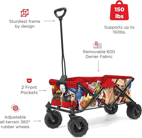 Creative Outdoor Original Folding Wagon All-Terrain Wheels, alternate view 2