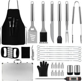 BBQ Accessories Grill Tools - Grilling Gifts for Men Dad, 32Pcs Heavy Duty Stainless Steel Barbecue Grill Accessories for