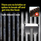 Steam Grill Brush Bristle Free,[Ultra Safe & Efficient] Grill Cleaner for Outdoor Grill,BBQ Replaceable Scraper Cleaning