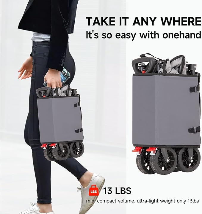 Collapsible Wagon Cart with Wheels Foldable,Folding Beach Wagons Carts Foldable for Grocery Shopping Camping Garden Fishing