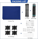 COBIZI 10x20 Pop up Canopy Heavy Duty Without Sidewalls, Easy Set-up Commercial Outdoor Party, 100% Waterproof Wedding