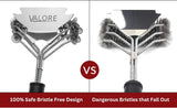 Valore BBQ Brush Bristle Free - 2 in 1 Grill Scraper & Barbecue Brush - Stainless Steel BBQ Grill Brush & BBQ Scraper Combo
