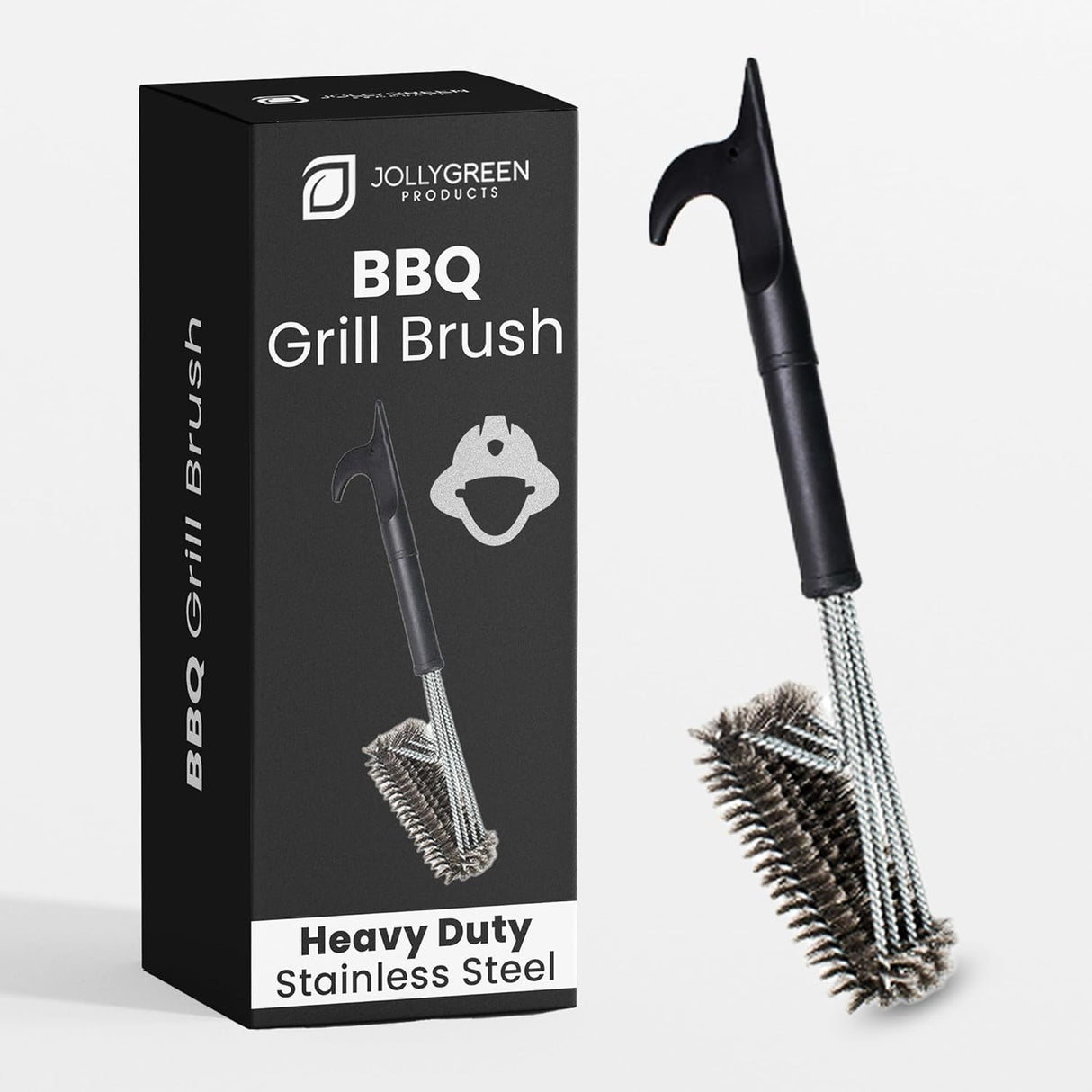 Heavy Duty Grill Brush for Outdoor Grill - Safe Grill Brush Designed by Firefighter | Barbecue Grill Brush & BBQ Brushes for