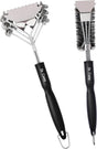 2 PCS Stainless Steel BBQ Grill Brush,BBQ Brush,Grill Scraper, Grill Brush for Outdoot,Grill Cleaning Brush, Barbecue Tool
