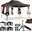 COBIZI 10x15 Pop Up Canopy Tent Heavy Duty with Sidewall, Commercial Outdoor Easy Pop Up Gazebo for Party Wedding All
