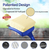19" Large Bristle-Free Steam Cleaning Grill Brush,Replaceable BBQ Cleaning Head,Safe Grill Accessories for Cast