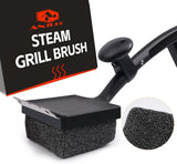 Grill Brush Bristle Free, 4 in 1 Grill Brush for Outdoor Grill with Replaceable Cleaning Head, Extra Long Safe Steam Grill