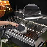 Grill Brush Bristle Free, 4 in 1 Grill Brush for Outdoor Grill with Replaceable Cleaning Head, Extra Long Safe Steam Grill