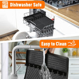 Silicone Grill Mat Compatible with Blackstone, Silicone Griddle Tools with Drip Pad, Spatula Mat for Outdoor Grill Kitchen