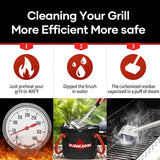 Steam Grill Brush Bristle Free,[Ultra Safe & Efficient] Grill Cleaner for Outdoor Grill,BBQ Replaceable Scraper Cleaning