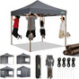 COBIZI 10x10 Pop Up Canopy Tent Heavy Duty with 4 Sidewall, Commercial Outdoor Easy Pop Up Gazebo for Party Wedding All