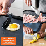 Flat Top Griddle Accessories Set for Blackstone and Camp Chef Griddle - 14 Pieces Set with Griddle Cleaning Kit & Carry Bag!